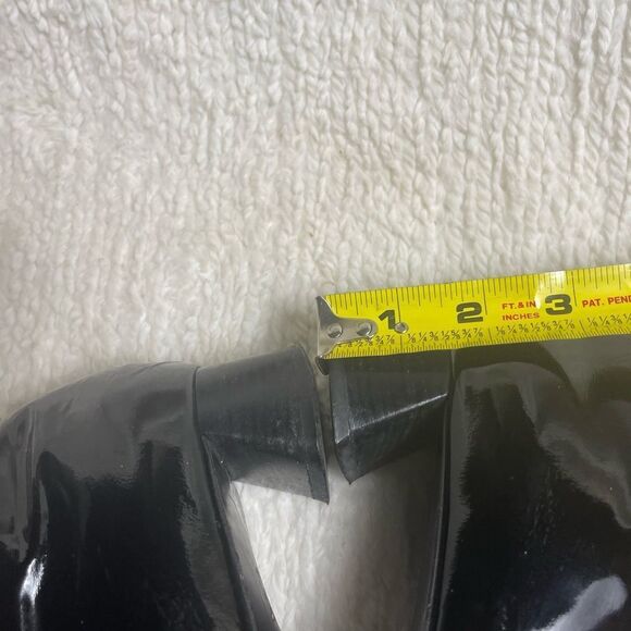 Adrienne Vittadini Leather Black Patent Lace-Up Boots SZ9M - Picture 8 of 12